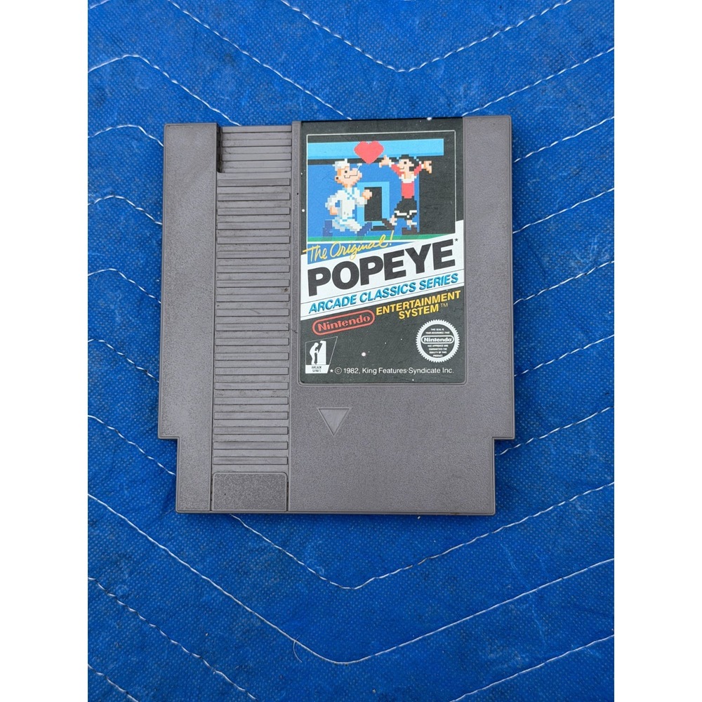Popeye Nintendo Entertainment System NES Game 5 Screw Cartridge Only TESTED